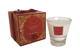 Tipperary Crystal Christmas Berries Filled Tumbler Candle
